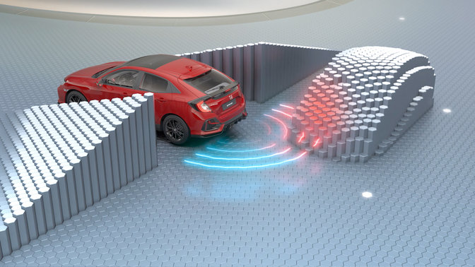 Honda Civic i virtuelt studio