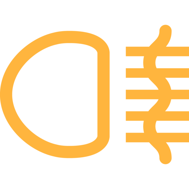 Symbol for bakre tåkelys