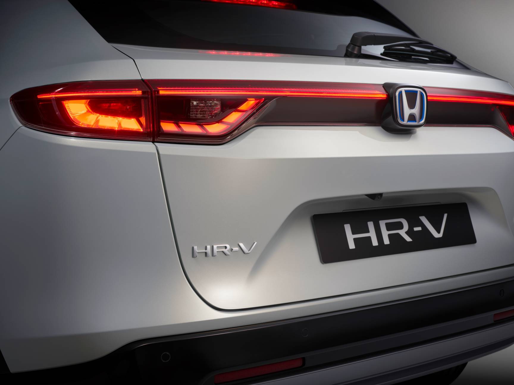 Nærbilde av Honda HR-V sett skrått bakfra 