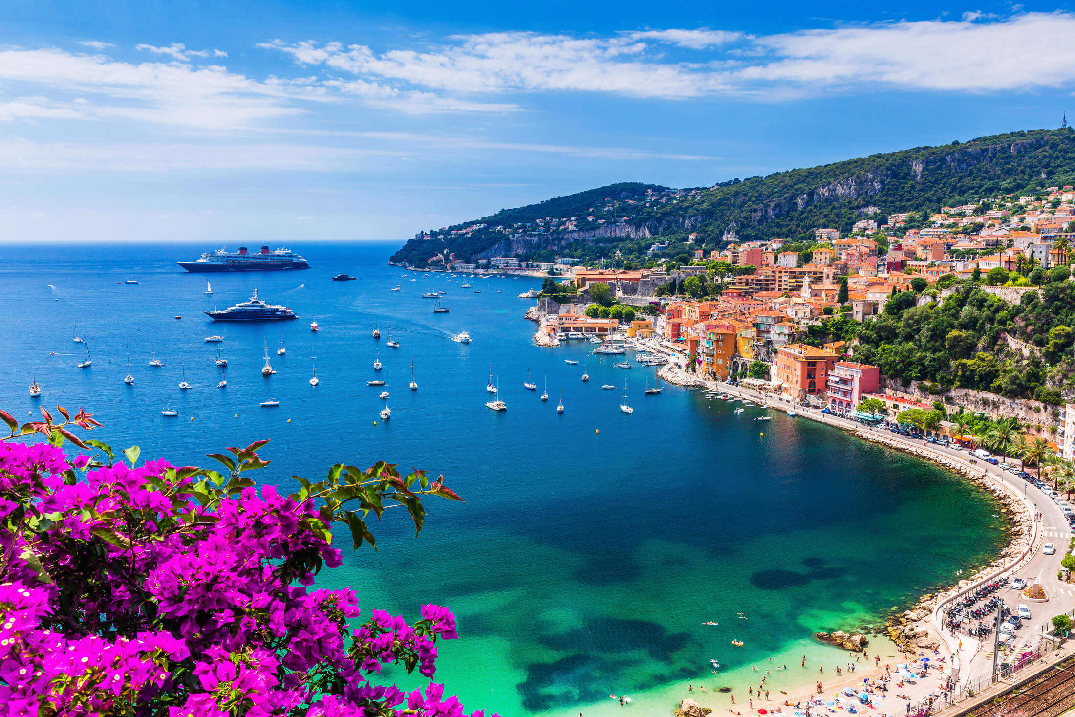 Villefranche sur Mer på den franske rivieraen