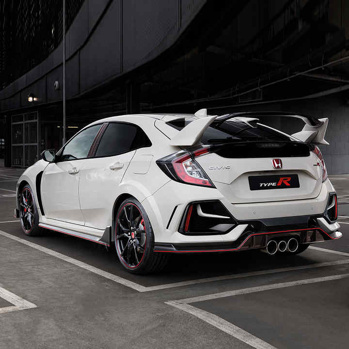 Civic Type R sett skrått bakfra