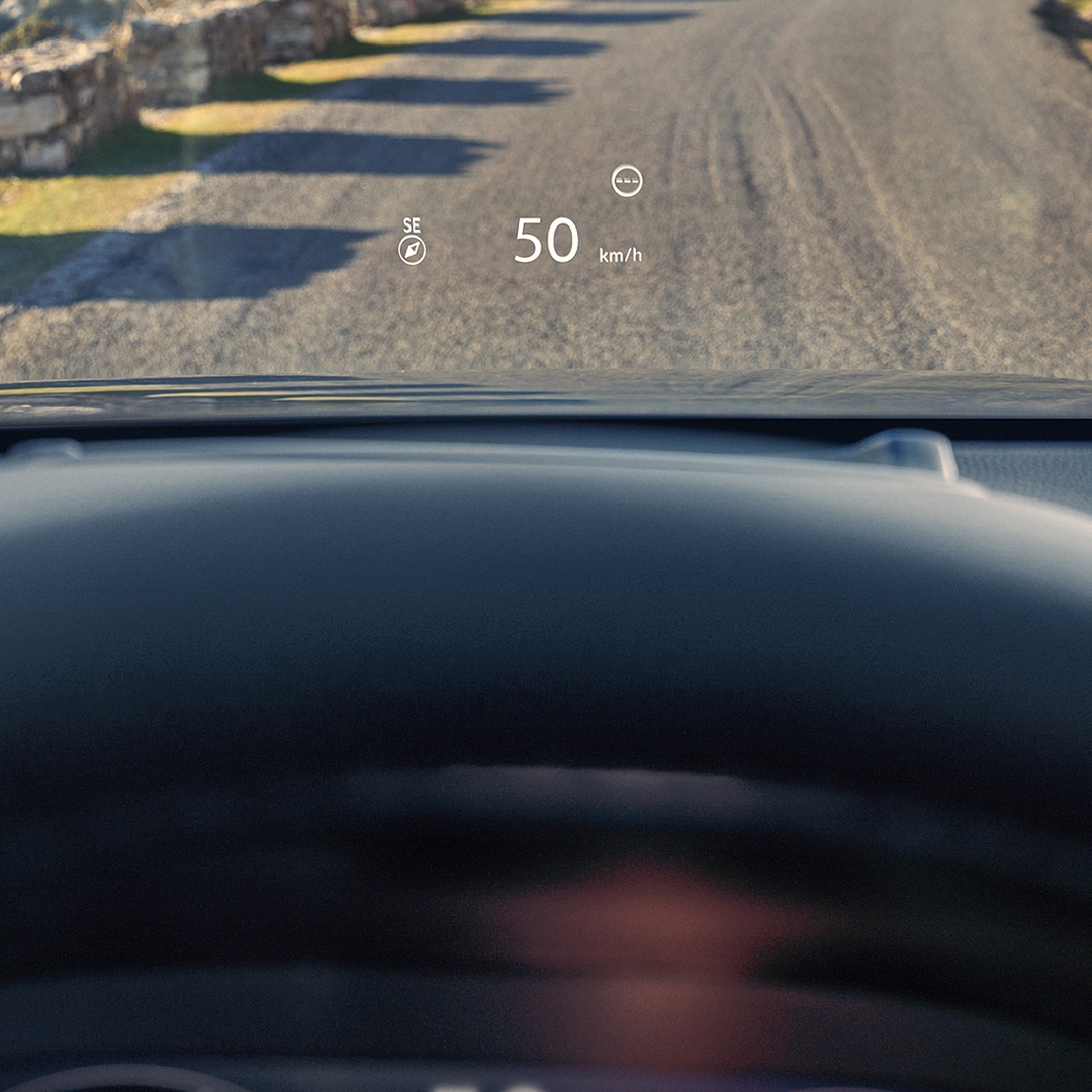 Nærbilde av Head Up Display i Honda CR-V Plug-in Hybrid.