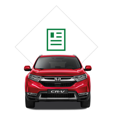 Brosjyreillustrasjon av Honda CR-V