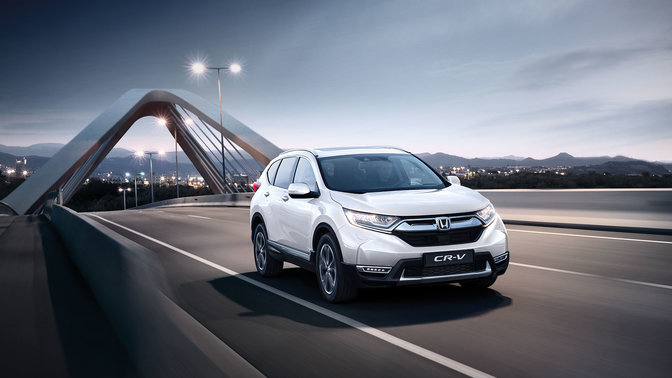 Nærbilde av Honda CR-V drivstoffmoduspanel 