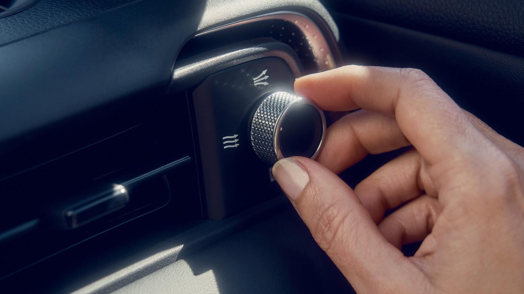 Nærbilde av luftdiffusjonssystemet i Honda e:Ny1.