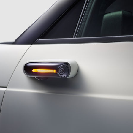 Nærbilde av døren på Honda-prototypen.