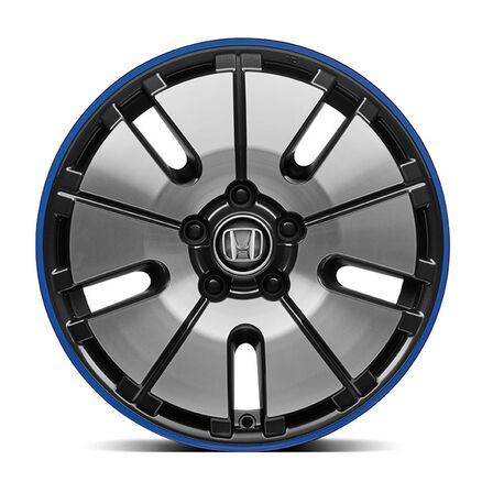 17-tommers lettmetallfelger, Accent blue