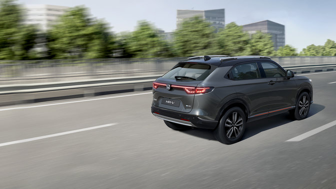 HR-V sett skrått fra siden