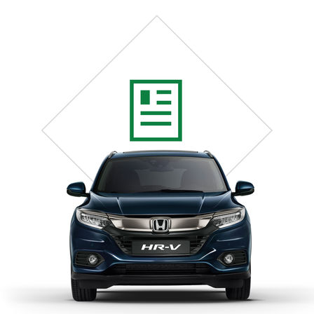 Honda HR-V, brosjyreillustrasjon.