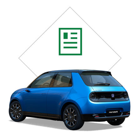 Nærbilde av Honda e.