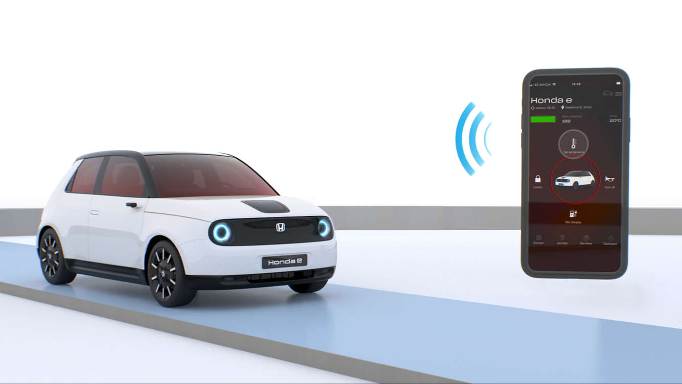 Demonstrasjon av My Honda+-appen.