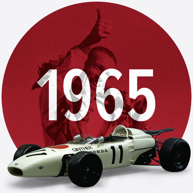Honda RA273 sett p&aring; skr&aring; forfra.